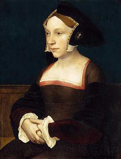 Hans holbein the younger Portrait of an English Lady Norge oil painting art